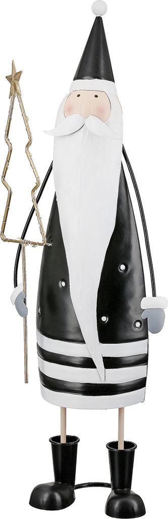 Gilde Figur (LED), Santa, "Lukas", Tannenbaummotiv, Metall, Produktbild 