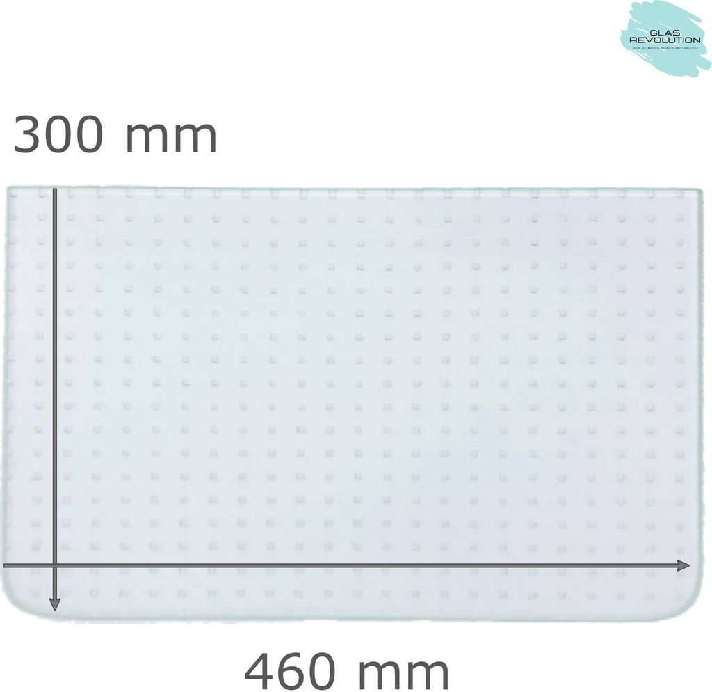 Kühlschrank Einlegeboden - Master Carré 4 mm - 2 abgerundete Ecken - (116,62 EUR / qm - Mindestbfl. 0,25 qm - Kantenb. 5,35 EUR / lfm - Eckenb. 1...