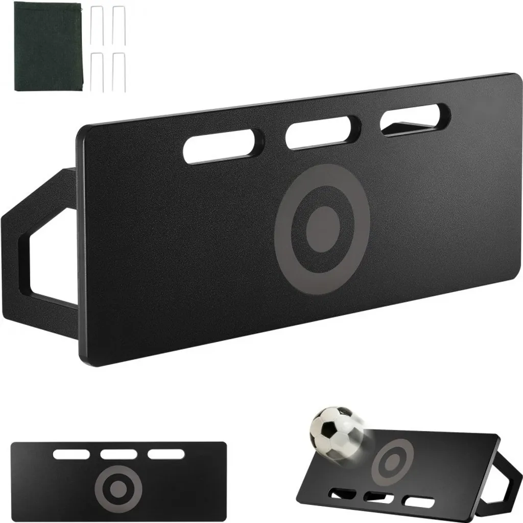 Mur d'entraînement Football Rebounder Board Portable 80x30cm Noir