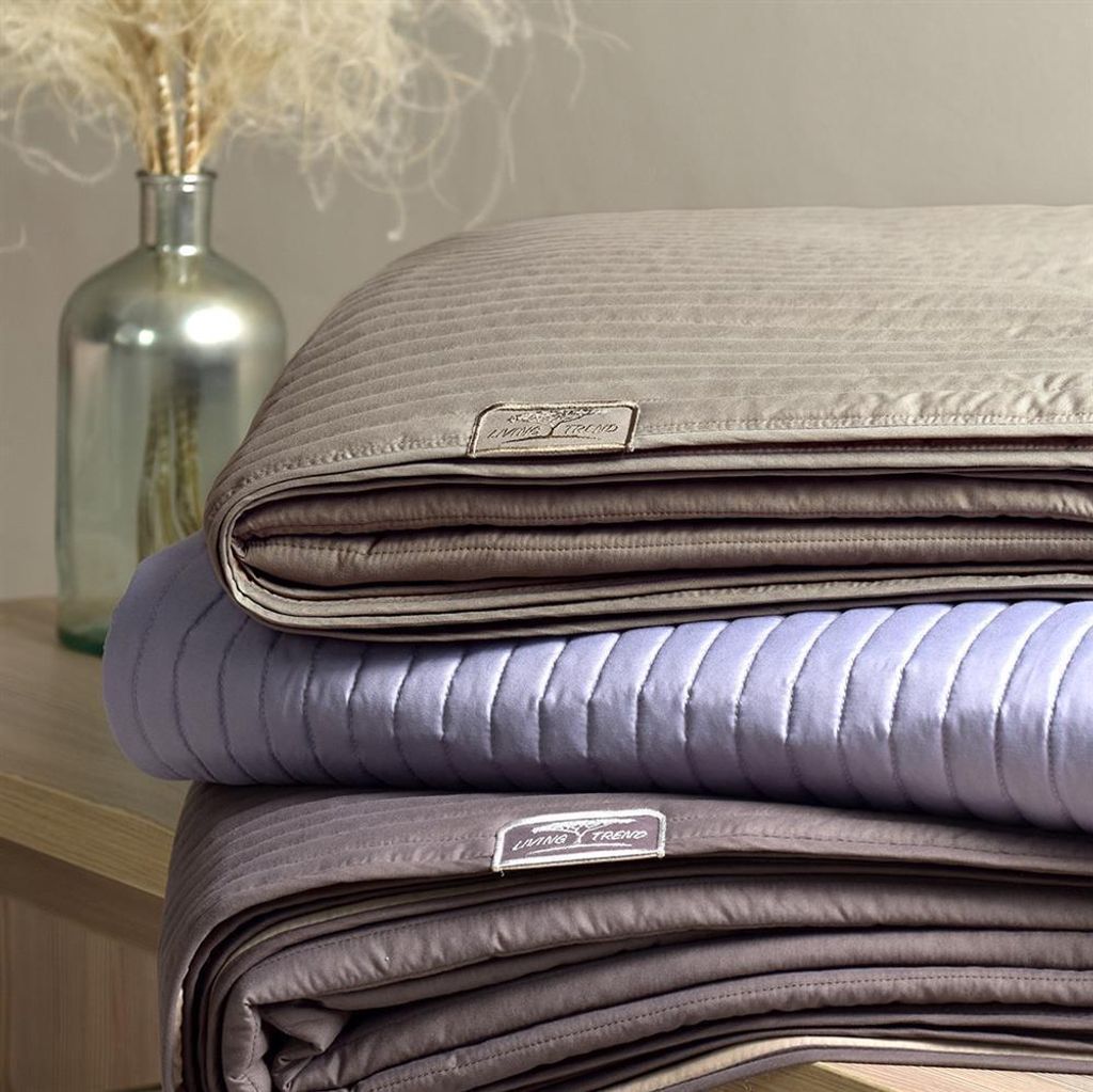 Wende-Tagesdecke Living Trend 240x220 Taupe von Sei Design Produktbild 6