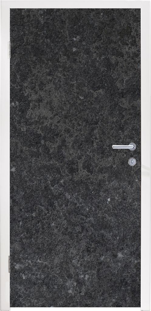 MuchoWow Türtapete Selbstklebende Türfolie Beton - Grau - Textur - Retro - Industriell 85x205 cm Türposter Türaufkleber Klebefolie Türklebef...