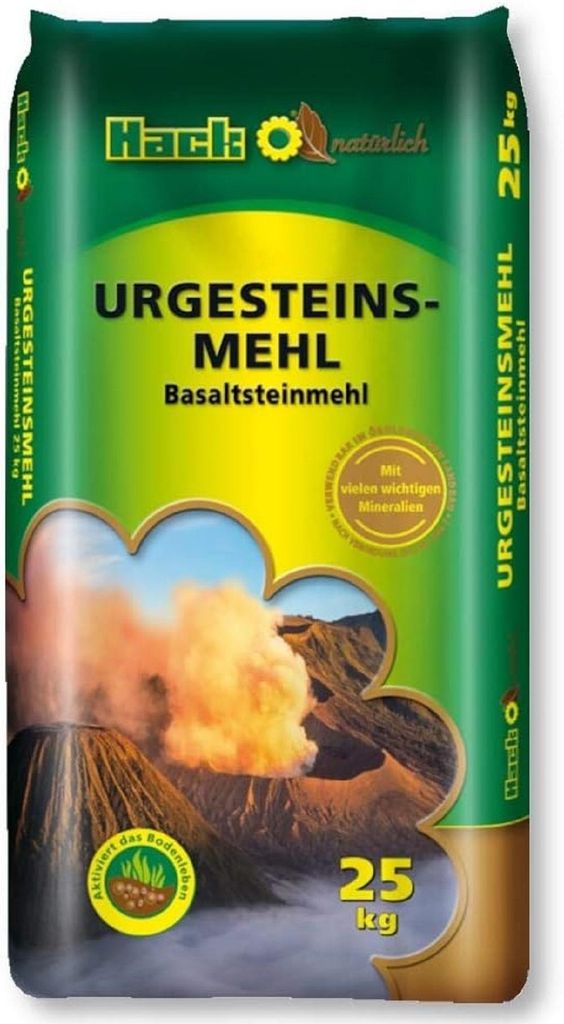 Hack Urgesteinsmehl Bodenverbesserer 25 kg – Reich an Produktbild 