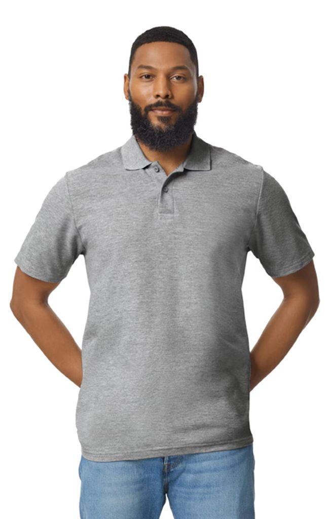 Gildan - "Softstyle" Poloshirt für Herren/Damen Unisex FK3045 (4XL) (Grau)