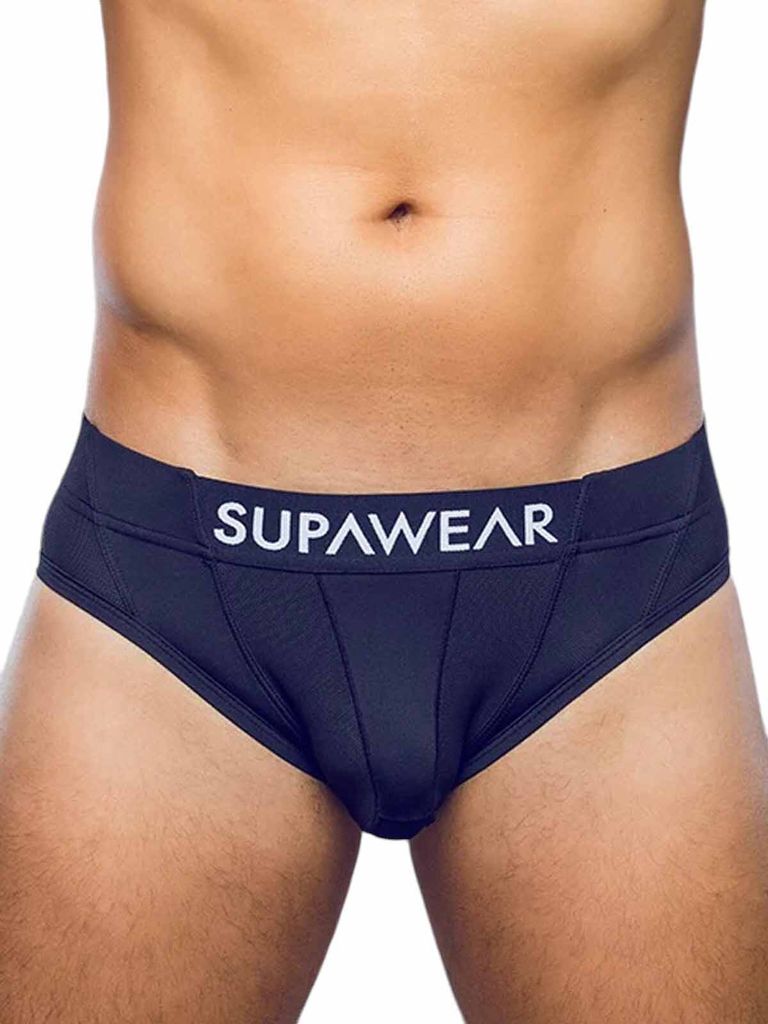 SUPAWEAR - Herren Slip Unterwäsche - Vortex Brief Black - 1x Größe XL