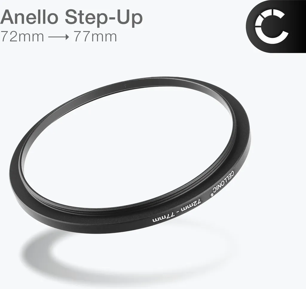 Adattatore Obiettivo 55mm a Filtro 82mm | Metallo Nero CELLONIC