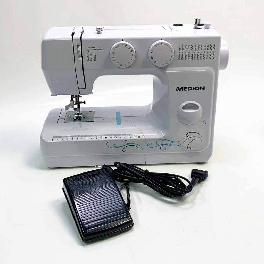 Medion MD 18205 Macchina per cucire a braccio libero, asola Immagine del prodotto 