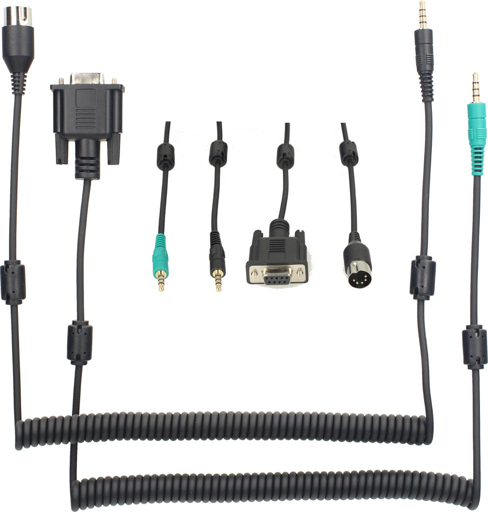 Minadax Digirig Kompatibel mit Yaesu FT-1000 FT-2000 | DIN5 Kabel Kit für Digirig Mobile | Ferritkerne | RF geschirmt | 60-180 cm