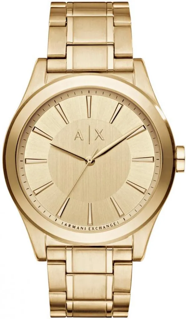Montre analogique dorée Armani Exchange AX2321, accessoire luxe homme