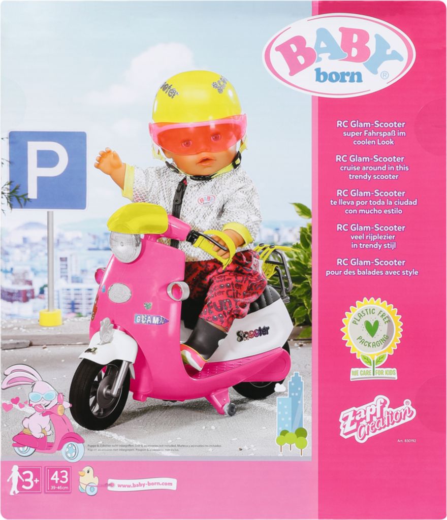 Zapf Creation 830192 BABY born City RC Glam Scoote