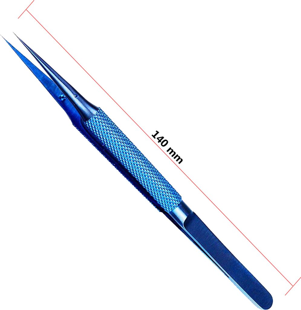 Pinzette sehr fein Spitz Handy Reparatur IC Chip SMD Löten Blau Tweezers Blau