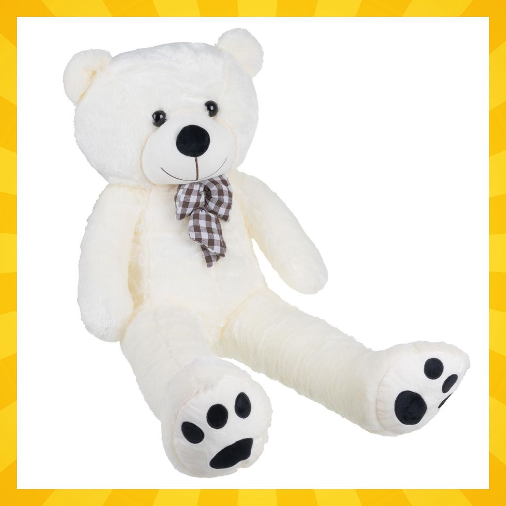 Riesenteddy Plüschbär KRUZZEL Extra Weich mit Schleife Produktbild 