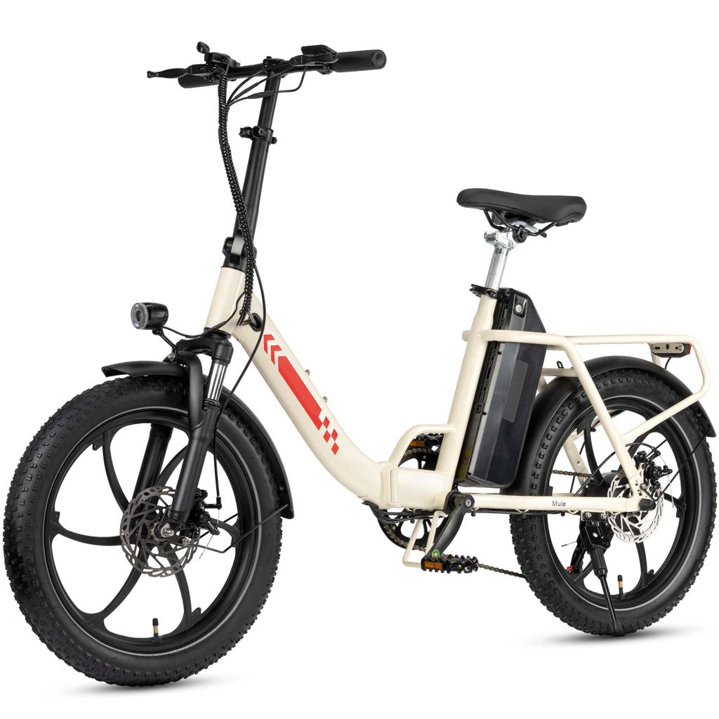 E-Bike Cityrad Mule Faltbares E-Fahrrad 960WH Pedelec, 48V 20AH 120 km Reichweite Cityrad 7 Gang Shimano,Scheibenbremsen , Kettenschaltung