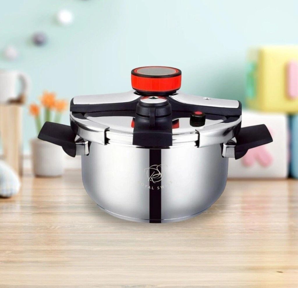 Schnellkochtopf 8 Liter Edelstahl Induktion automatisch Schließen