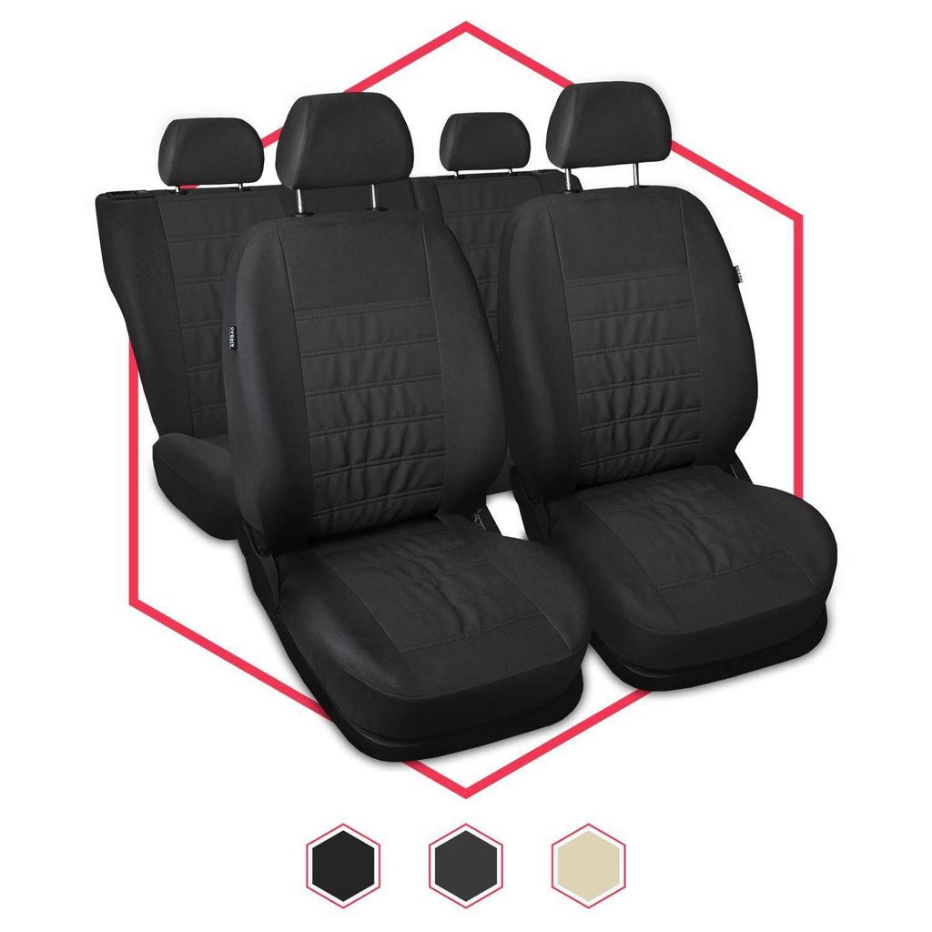 Autositzbezüge Universal Schonbezüge Sitzauflage PKW Schonbezug Grau für Audi A6