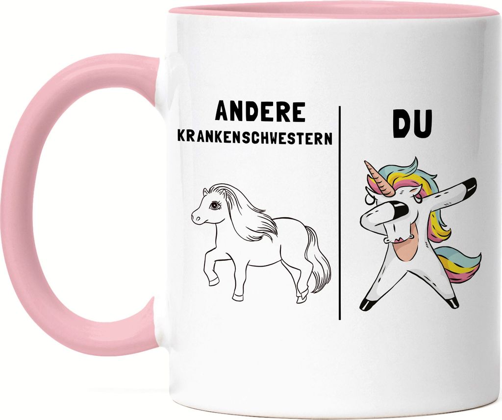 Andere Krankenschwestern Du Tasse Rosa Lustig Krankenschwester Einhorn Spruch Kollegin Abschiedsgeschenk Rente Ruhestand