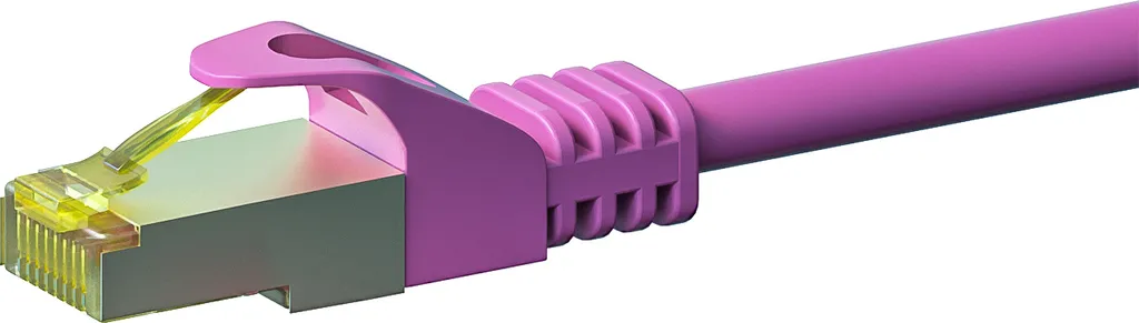 DSIT Cavo LAN Cat 7 30m Rosa | Rete Sicura e Veloce per Tutta la Casa