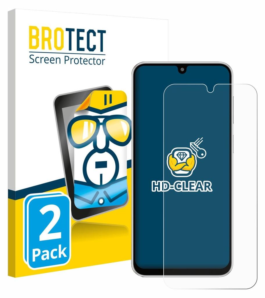 2x Für Samsung Galaxy M36 Schutzfolie BROTECT Displayschutz Display Schutz Folie Klar Transparent