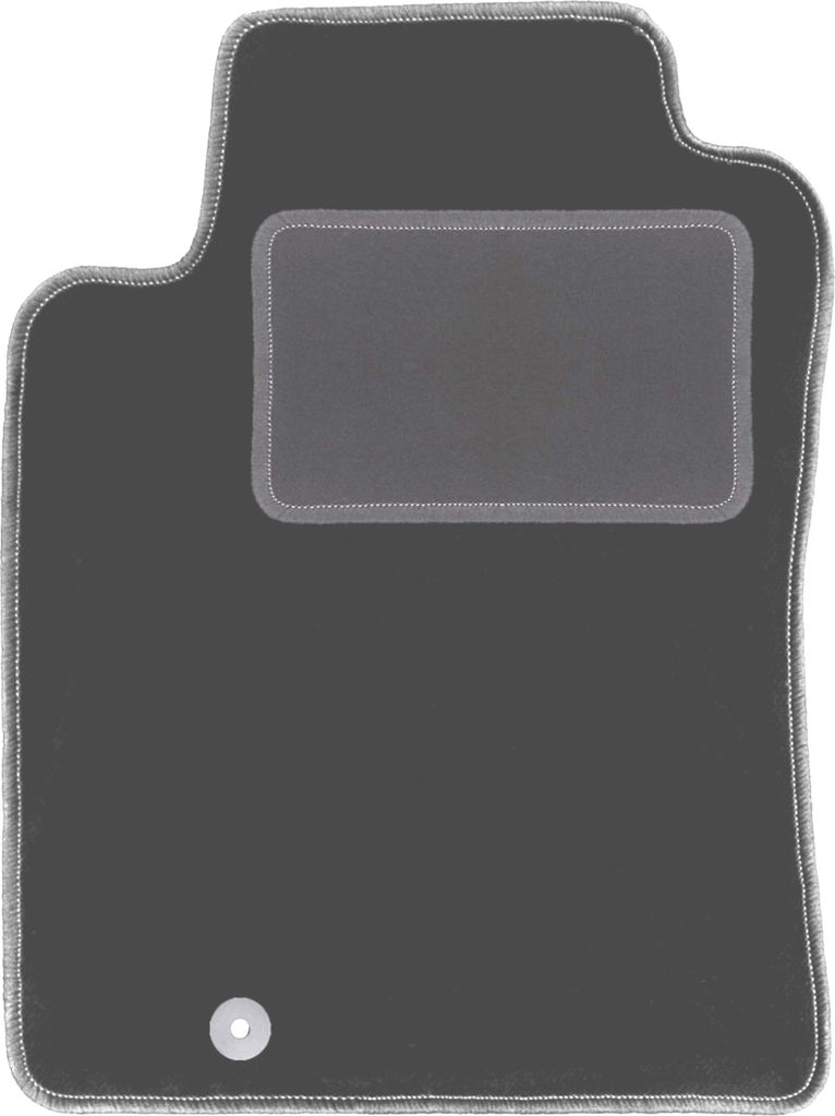 Fahrerfußmatte Velours graphit passend für Toyota Camry IV (1994-1998, Limousine) – mit Befestigungen – passgenau