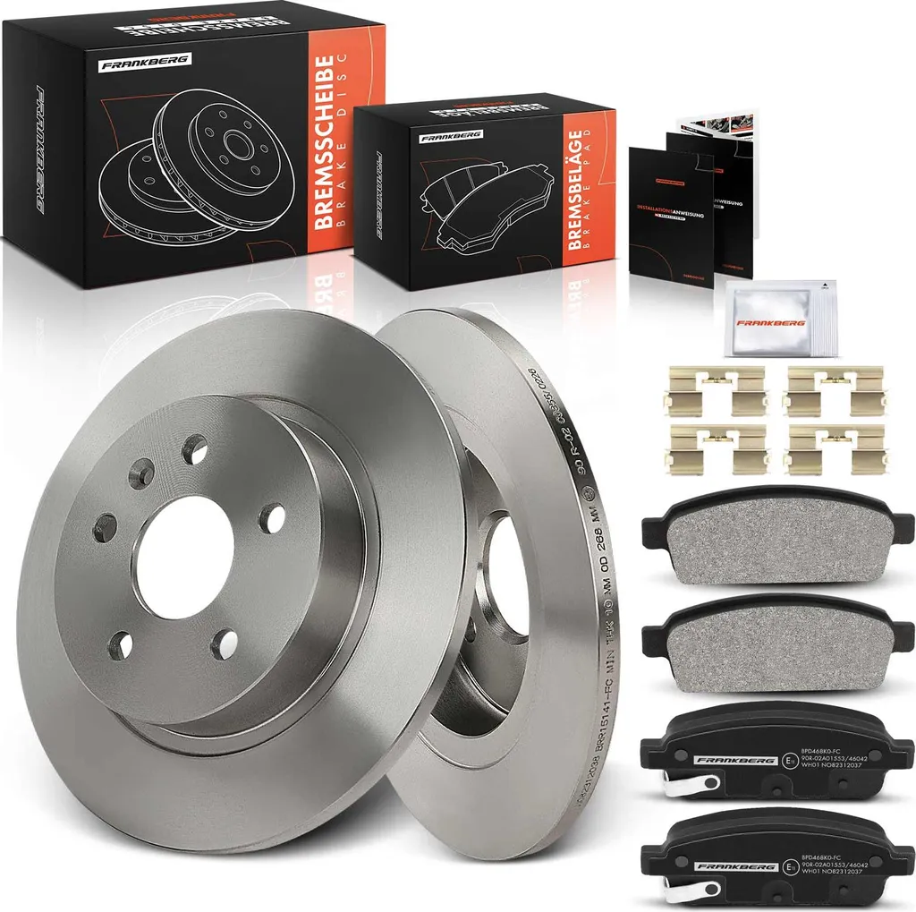 Jeu de Freins Arrière Disques et Plaquettes pour Opel Mokka & Trax 1.4-1.8