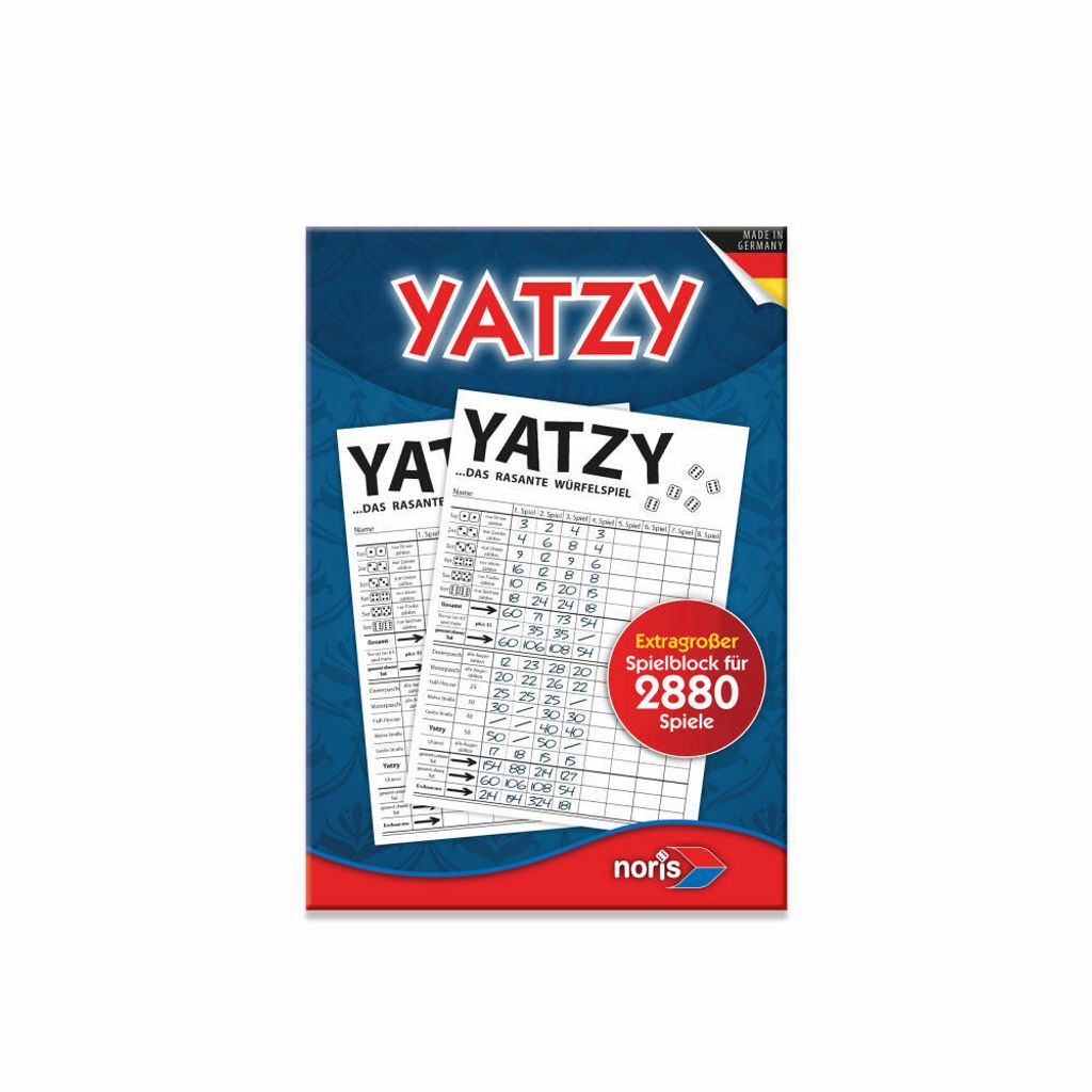 Noris Spiele Yatzy - blocco gioco extra large; 606194320 Immagine del prodotto 