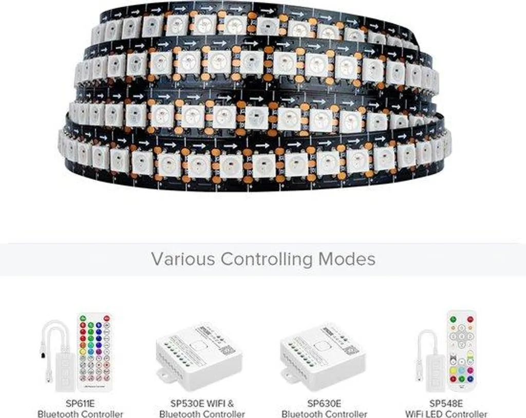 Bande LED pour projet DIY kit 1m 144 LED SMD5050 5V luminaire intérieur