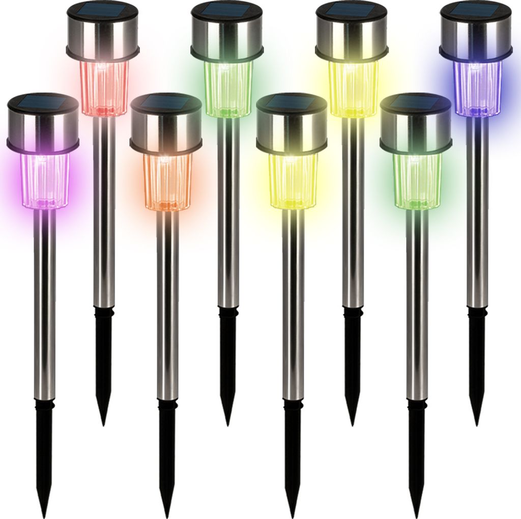 DEUBA® Solarlampe für Außen 8er Set LED Wetterfest IP44 Produktbild