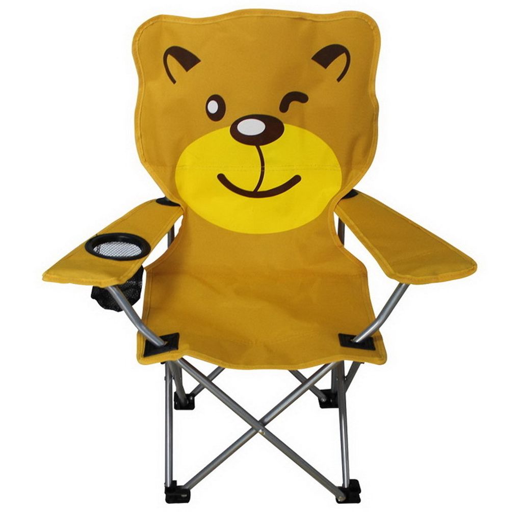 LEX Linder Exclusiv Anglersessel für Kinder mit Getränkehalter MC2504 Motiv: Bär