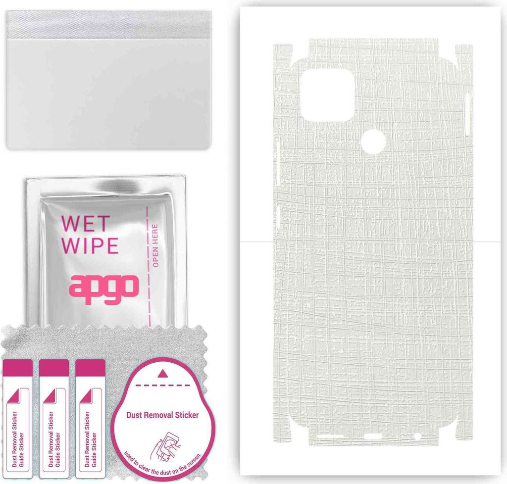 apgo Rückseite + Seiten Schutzfolie, Skin, kompatibel mit Realme Narzo 30A, Hinten Displayschutzfolie aus Vinylfolie, kratzfest, einfache Montage ...
