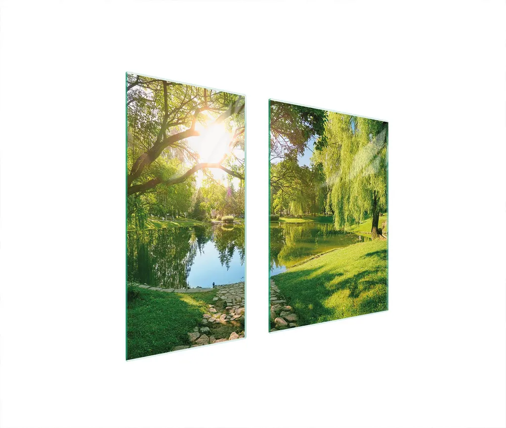 Tagliere Vetro 75x52 Piano Cottura Ceramica - Copri Fornelli Paesaggio