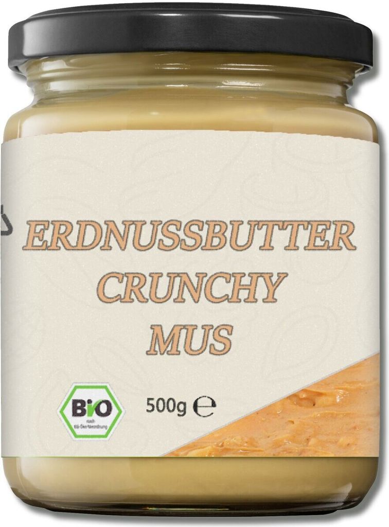 Mynatura Erdnussbuttermus Crunchy 500g 500g