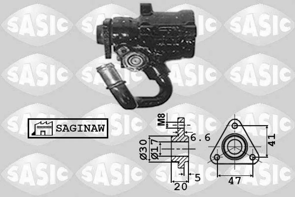 Pompe hydraulique SASIC 7076034 haute performance pour direction Astra F