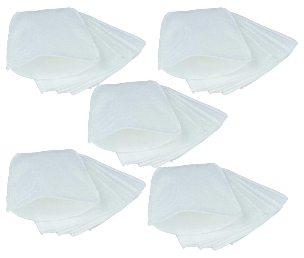 vhbw 25x Feinfilter Ersatz für Makita 443060-3 für Staubsauger - Vliesfilter Weiß