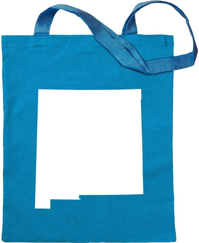 Kiwistar - Baumwolltasche - hellblau - USA - Bundesstaat - New Mexico - Tragetasche Stoffbeutel Umhängetasche Langer Henkel