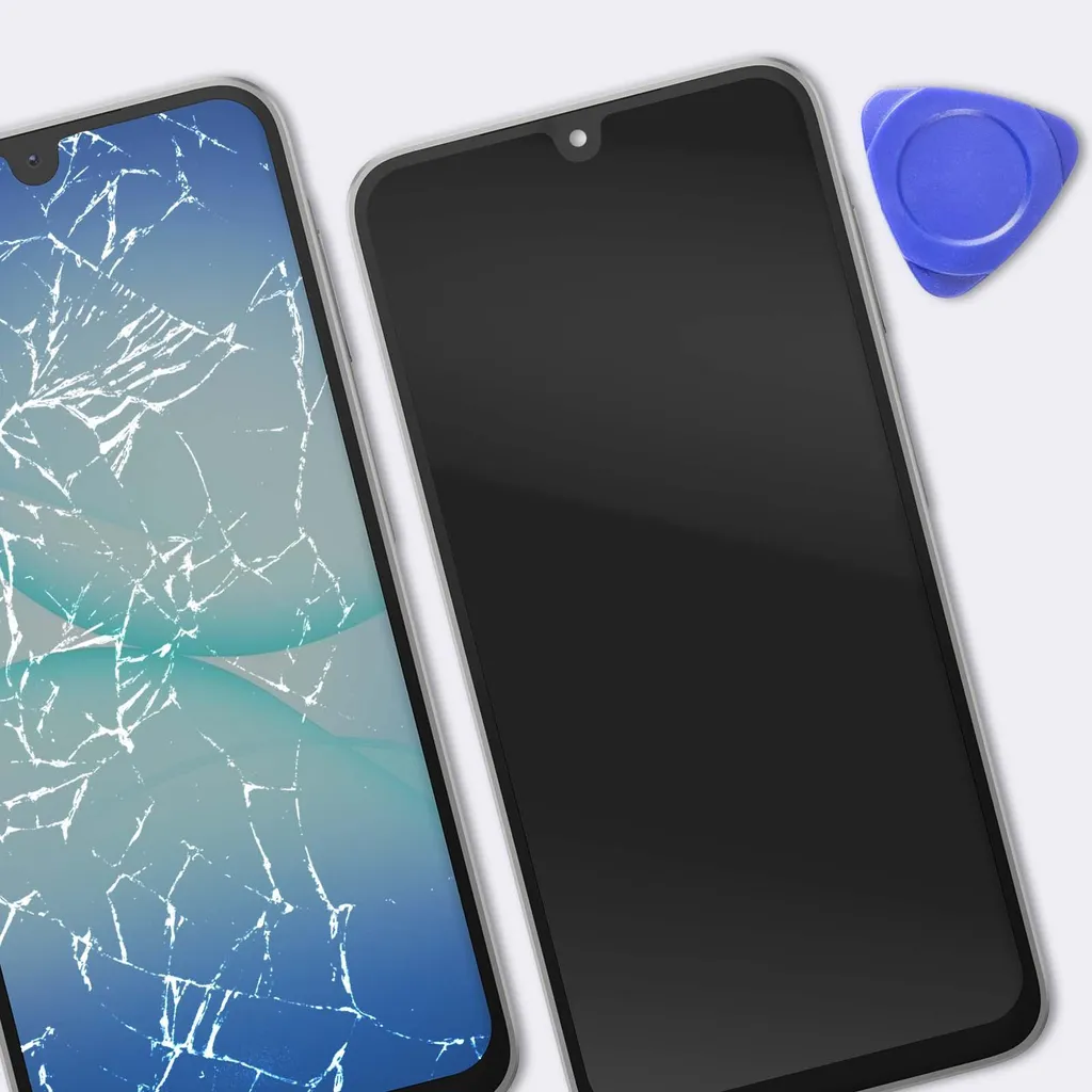 Écran cassé Galaxy A17 4G ? Bloc OLED Clappio avec châssis gris prêt