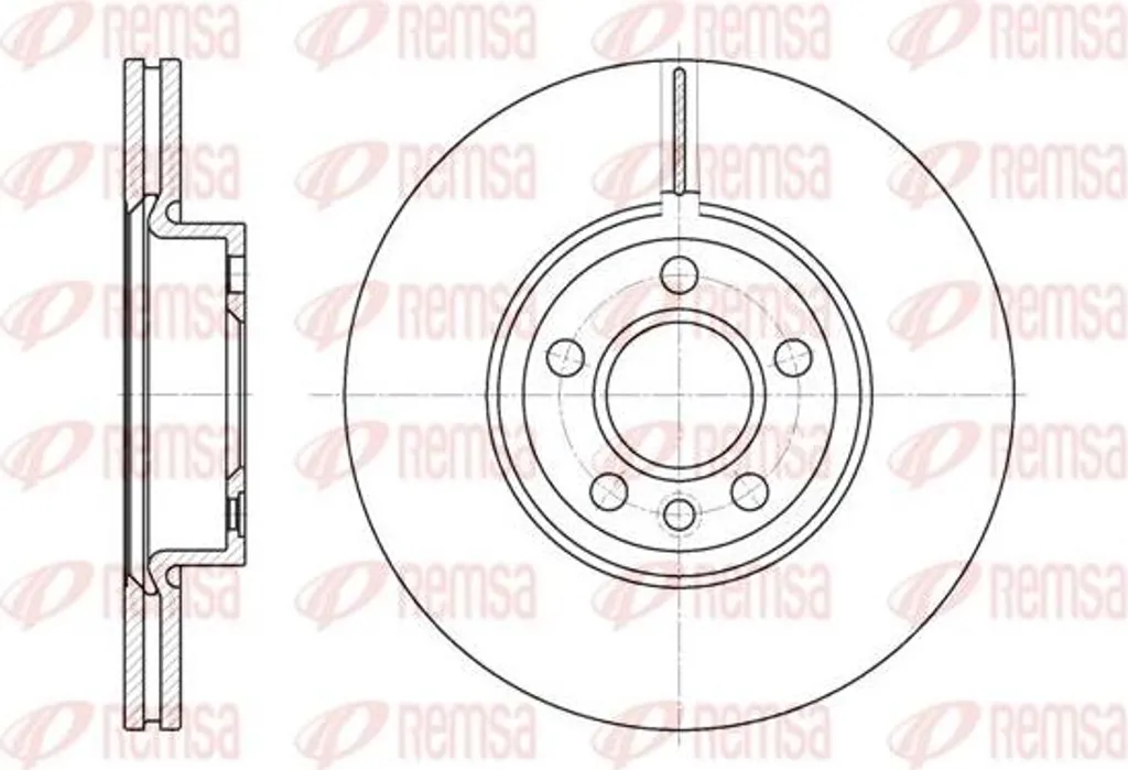 Disque de frein anti-vibration pour Audi A4 A6 et Q7 remplace 1108038