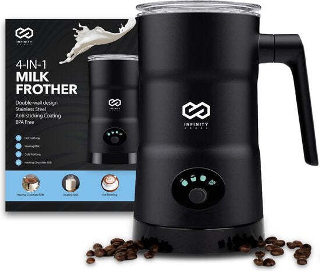 Aviro 4-in-1 Elektrischer Milchaufschäumer – 350 ml – Mit Produktbild 