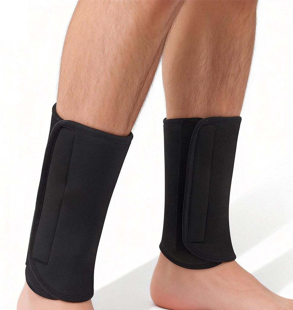 Knöchelbandage Fußball Knöchelschutz gepolstert mit elastischem Fersenband für Kinder, Erwachsene & Sport