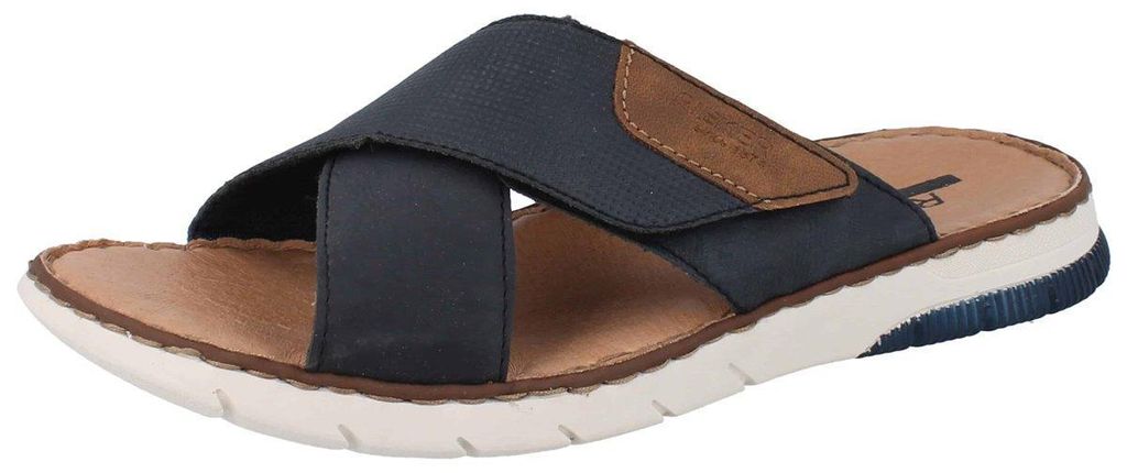 RIEKER Herren Pantolette blau Kunstleder - Größe: 44 Produktbild 