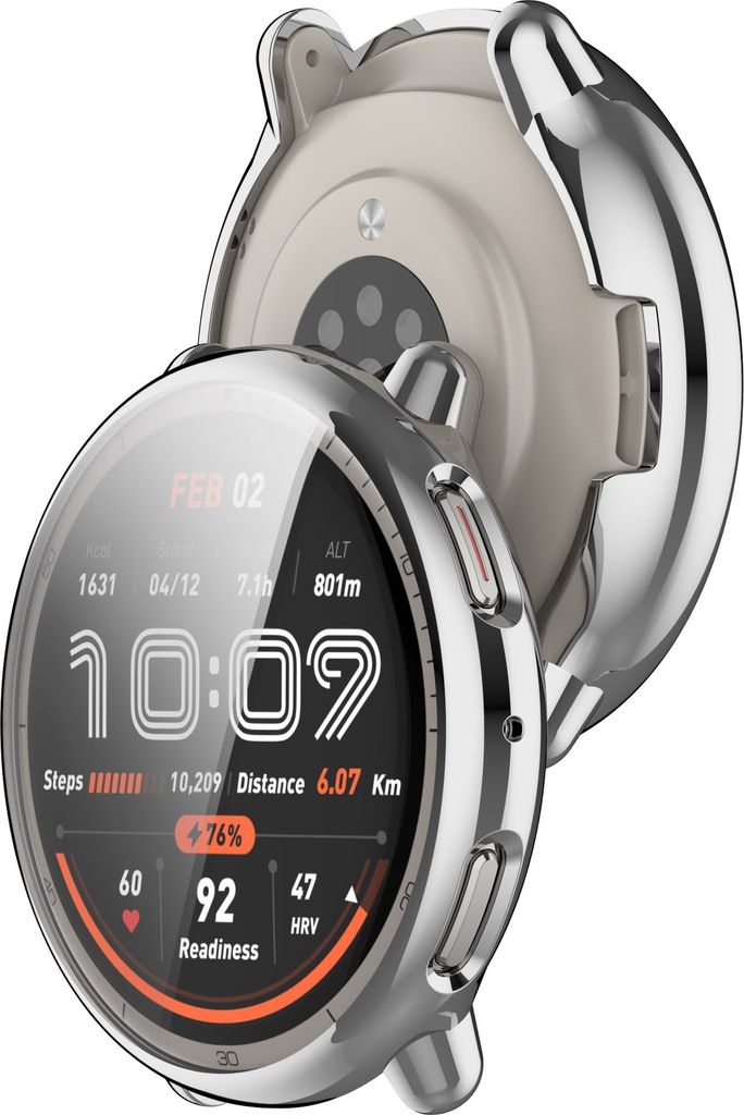 INF Galvanisierte TPU-Hülle für Huami Amazfit Active2 Silber