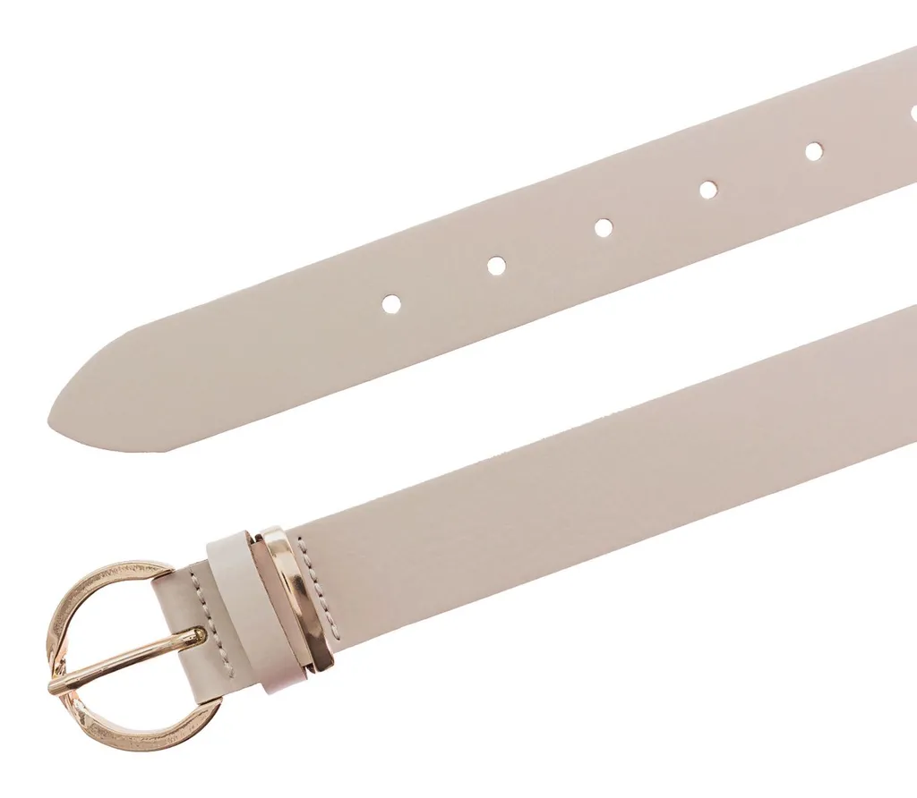 Cintura Vanzetti 30mm Pelle Avorio W80 - Accessorio Donna Elegante - 2