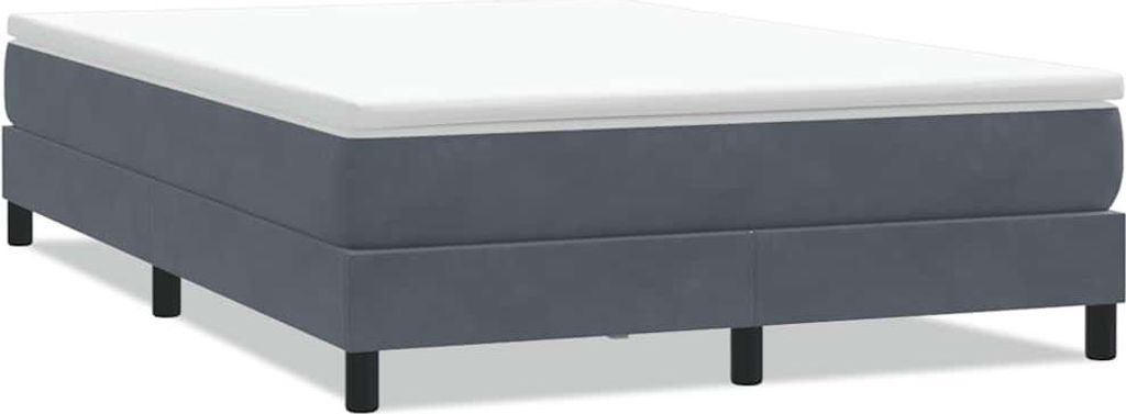 vidaXL Boxspringbett ohne Matratze Dunkelgrau 160x220 cm Produktbild 