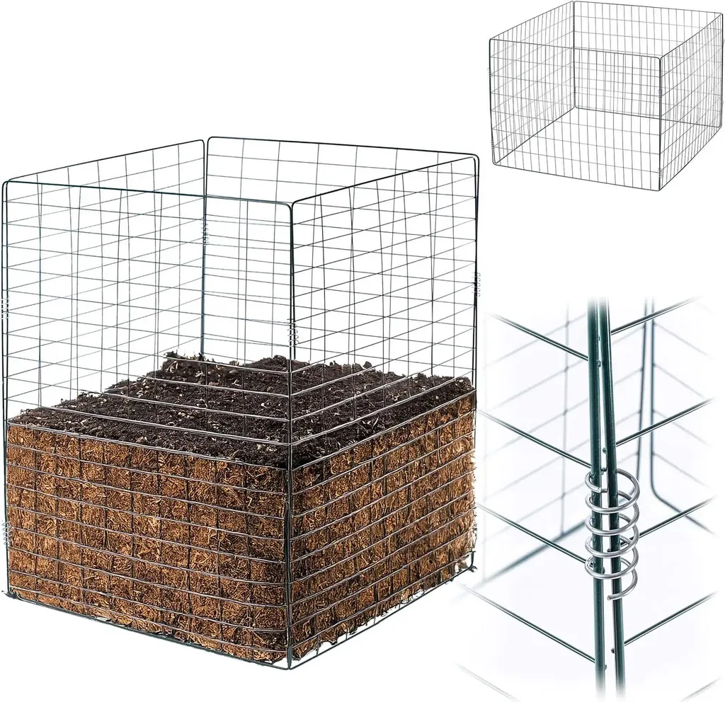 Composteur Métal Anti-Odeur 70 cm - Solution Durable Déchets de Jardin - 2