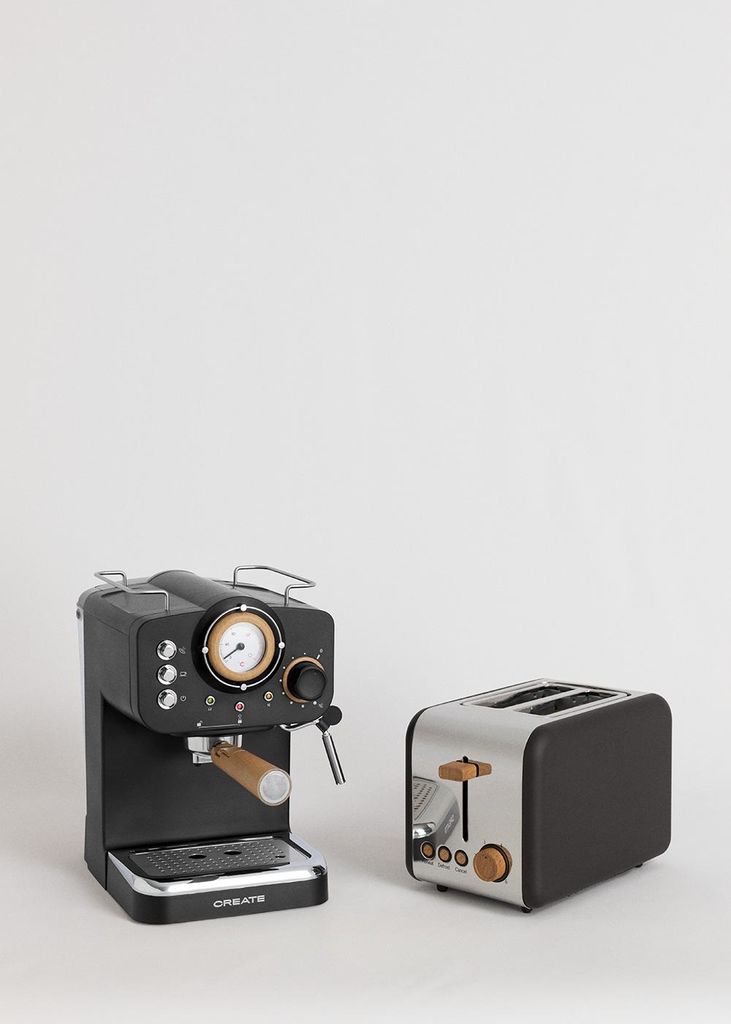 Pack TOAST RETRO Toaster + THERA RETRO Espresso-Maschine mit mattem Finish