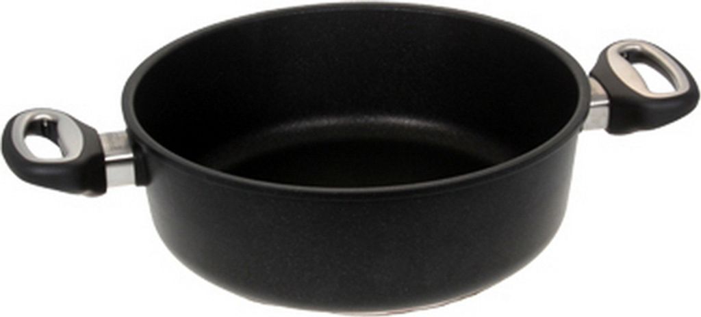 LOTUS GUSS-PFANNE Bratenkasserolle Ø 24 cm Bodenmaß 18,5 cm Höhe 8,8cm