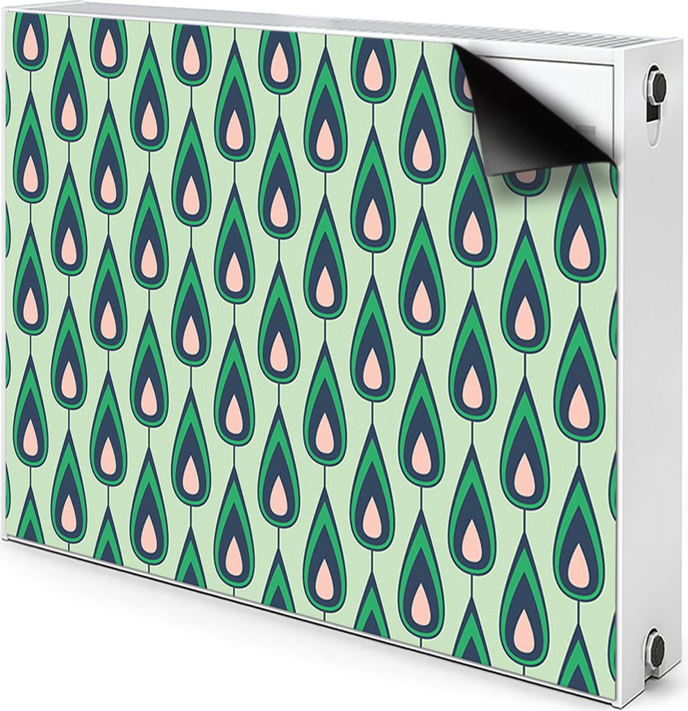 Magnet Heizkörperabdeckung Heizkörperverkleidung Verkleidung Abdeckung 90x60 cm - Grün, Tränen