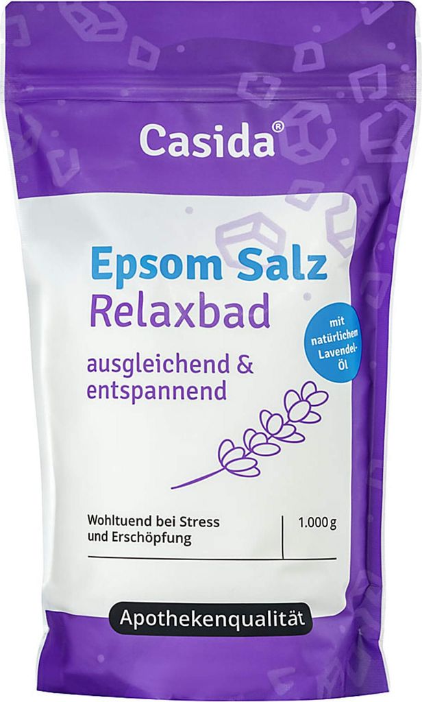Epsom Salz Relaxbad mit Lavendel, 1 kg SLZ