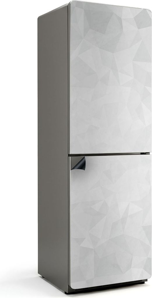 Abstraktes Polygonmuster – Magnetische Kühlschrank Abdeckung – Dekorfolie magnetisch Küche – Kühlschrank Magnet Deko – selbstklebende Ma...