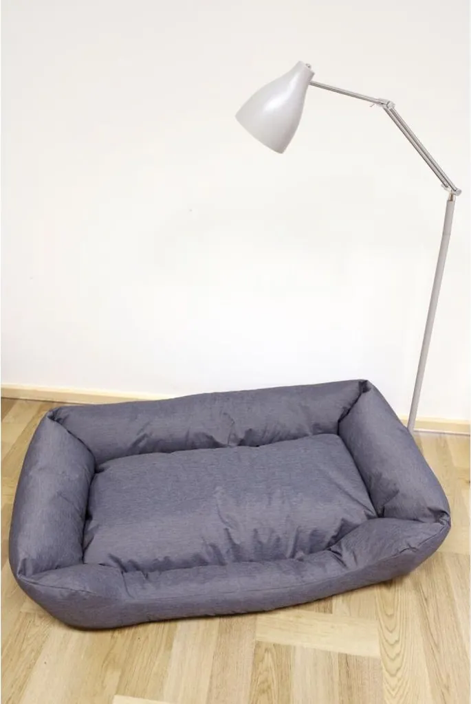 Lit pour Chien Imperméable 115cm Gris - Pack de 3 Paniers Déperlants