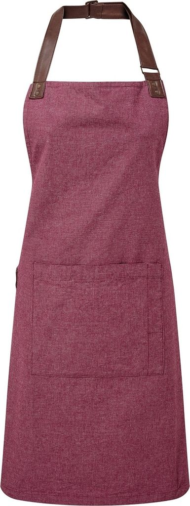 Premier - Herren/Damen Unisex Schürze "Annex", Oxford-Stil, Kunstleder RW8719 (Einheitsgröße) (Burgunderrot)