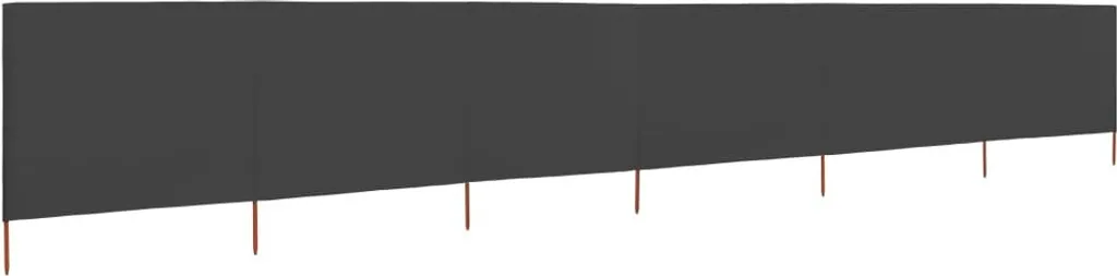 Occultation jardin et protection vent anthracite 800 x 120 cm - Pack de 6